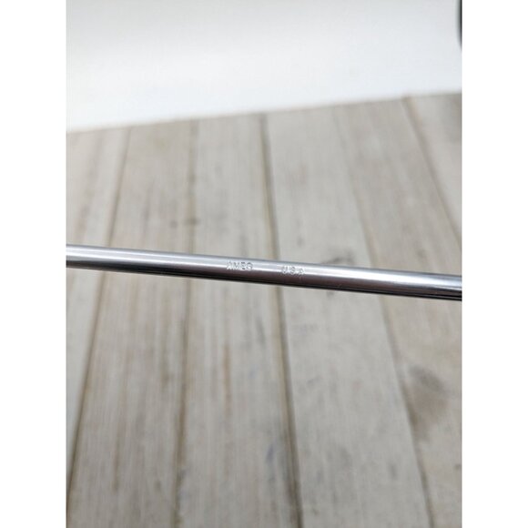 Vintage Ames 11" Slotted Serving Spoon #3 Black Handle Chrome Plated - Picture 7 of 10